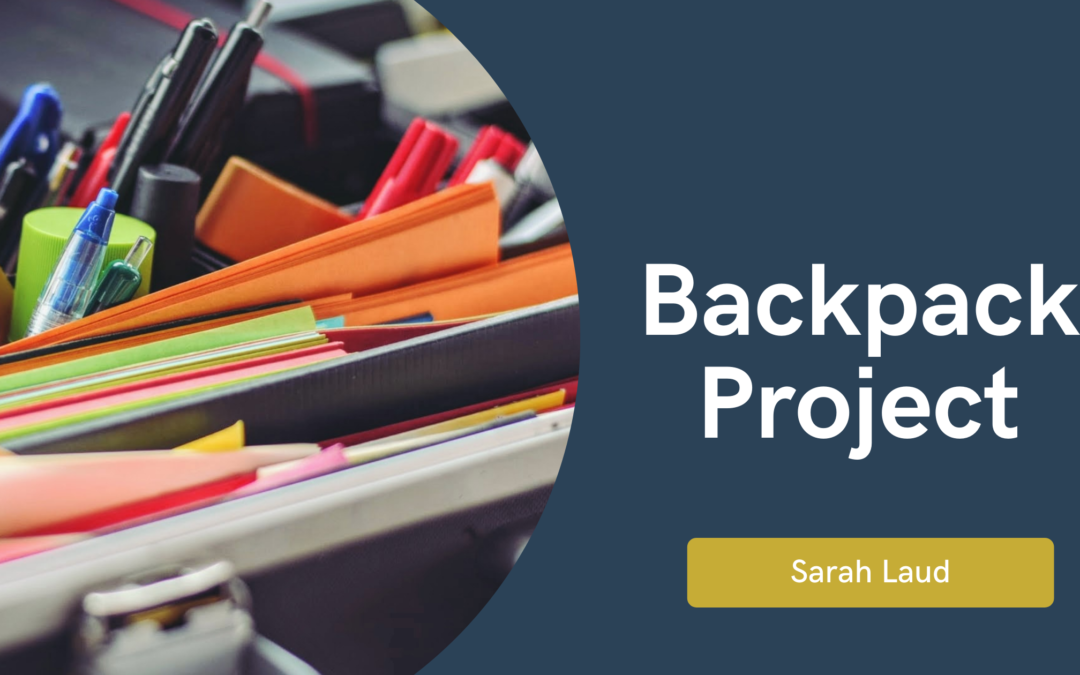 Backpack Project - Sarah Laud - Morristown, New Jersey